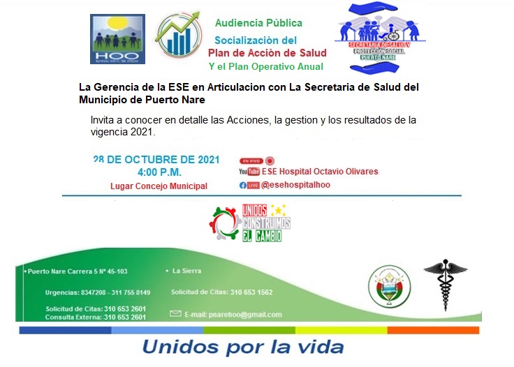 Audiencia Publica Plan de Acción de Salud Vigencia 2021 Image