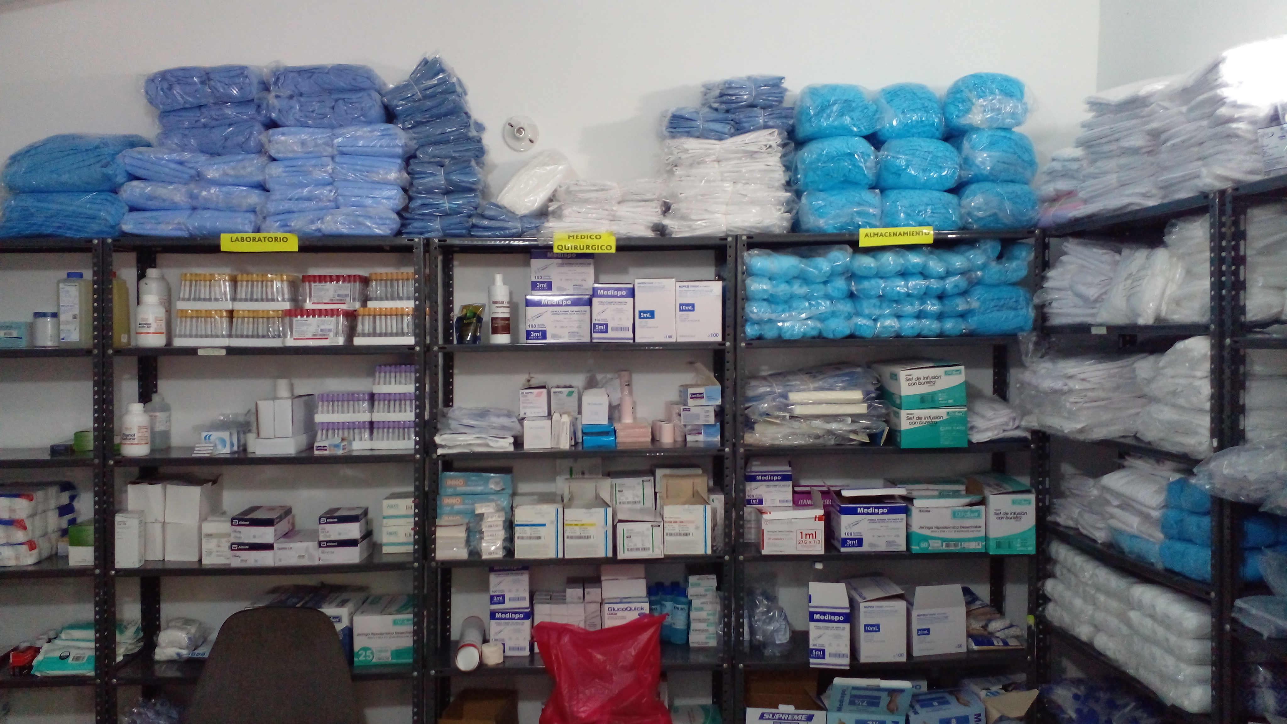 Almacenamiento de Medicamentos y Dispositivos Médicos
